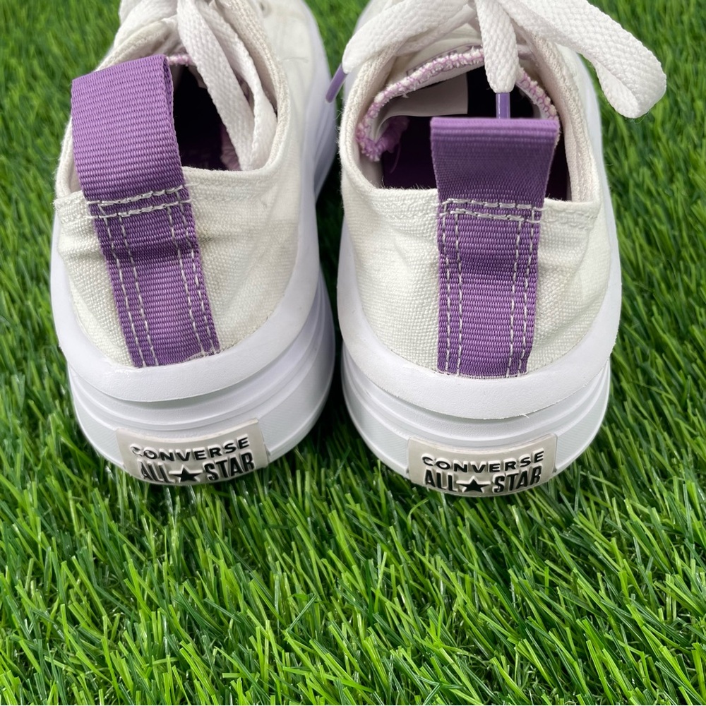 CONVERSE Chuck Taylor All Star Move White Lace Up Platform Athletic Sneaker Shoe - Picture 4 of 7